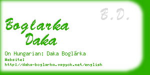 boglarka daka business card