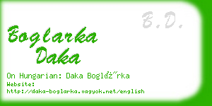 boglarka daka business card